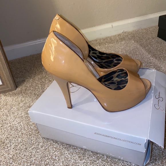 Jessica Simpson Acadia PeepToe heels Size 9.0 - Picture 3 of 6